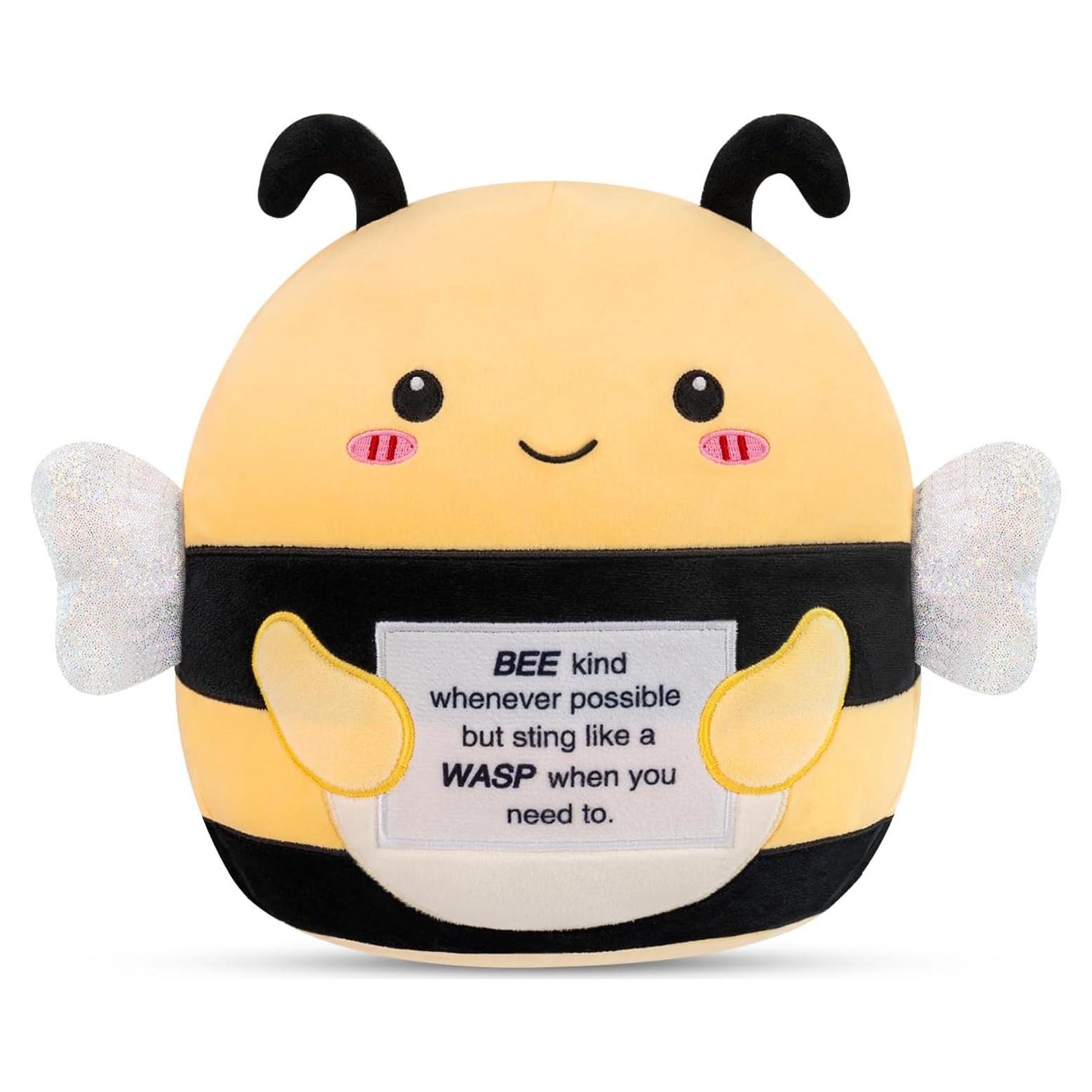 Abeja de Peluche TOYSYM 25.4 cm con Mensaje Motivacional