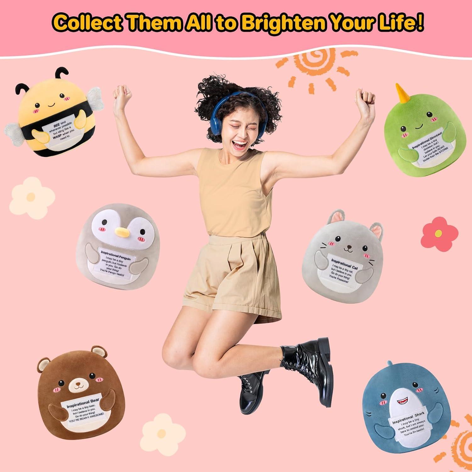 Abeja de Peluche TOYSYM 25.4 cm con Mensaje Motivacional