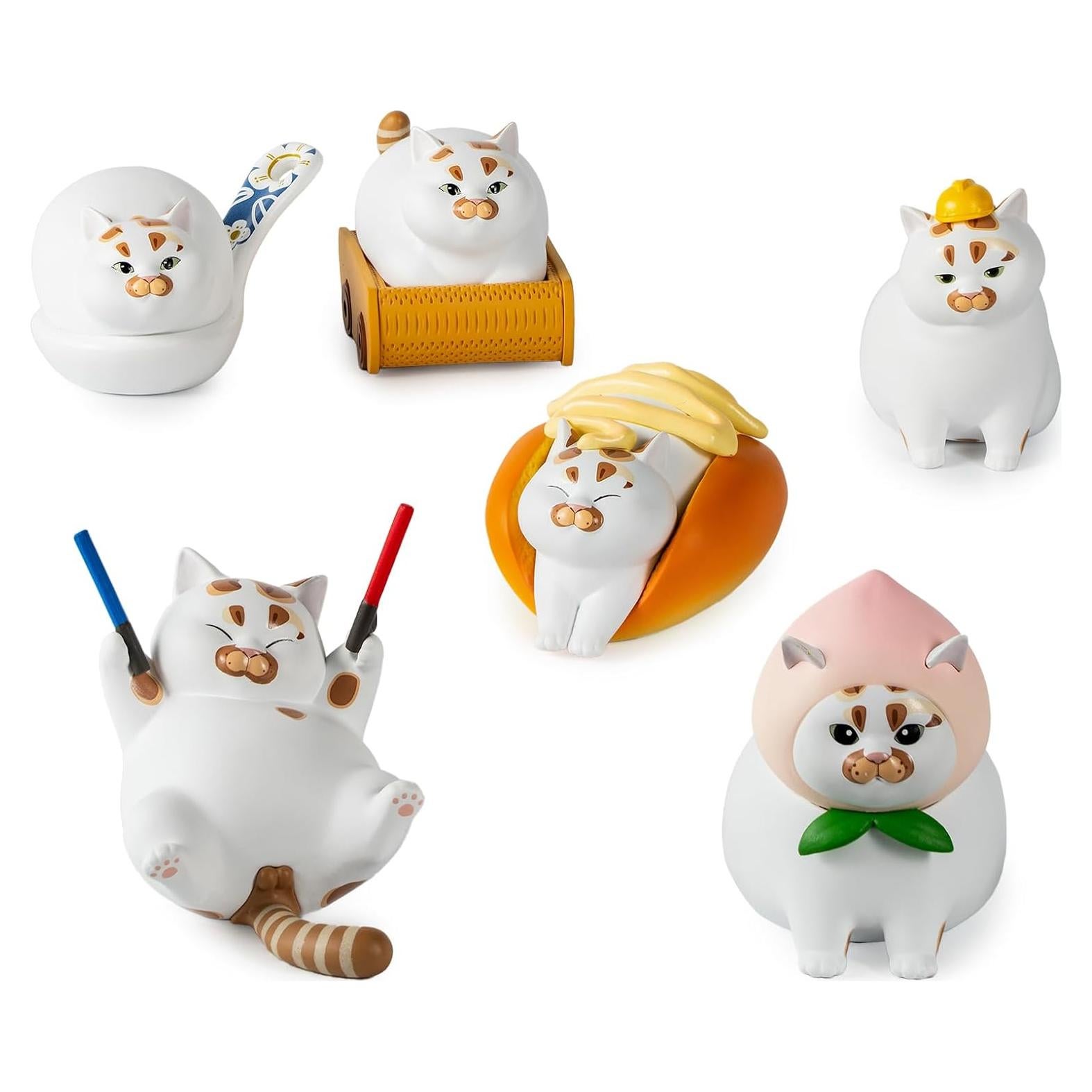 Figura Coleccionable LouLou Cerdo Gato Serie-2 Caja Individual