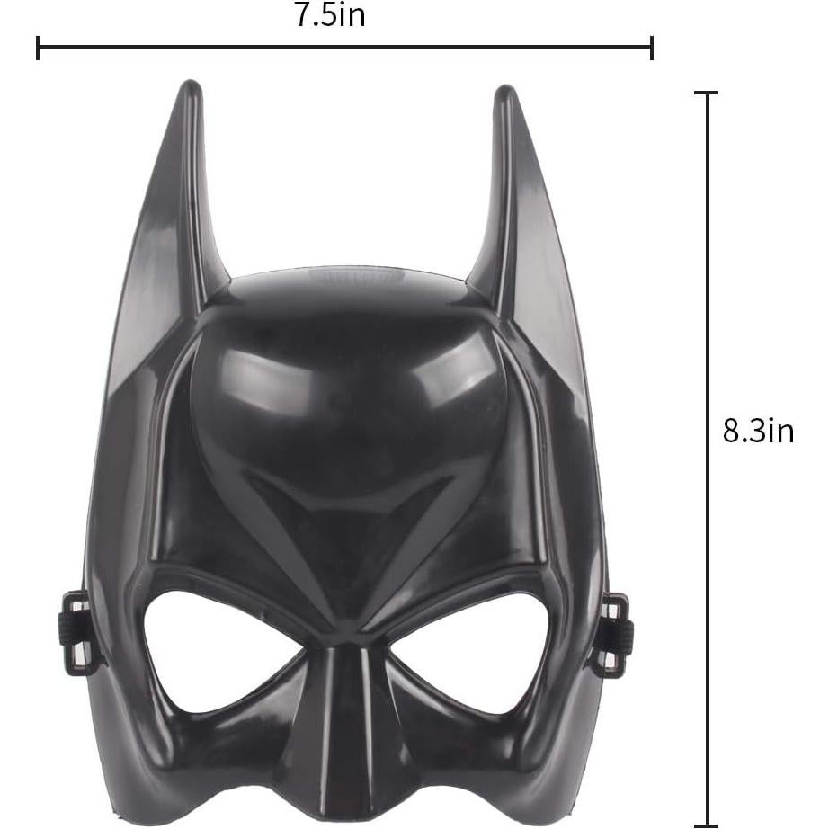 Máscara de Superhéroe Infantil Avazera - 21.6x16.5 cm, Color Negro