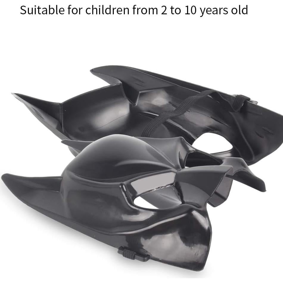 Máscara de Superhéroe Infantil Avazera - 21.6x16.5 cm, Color Negro