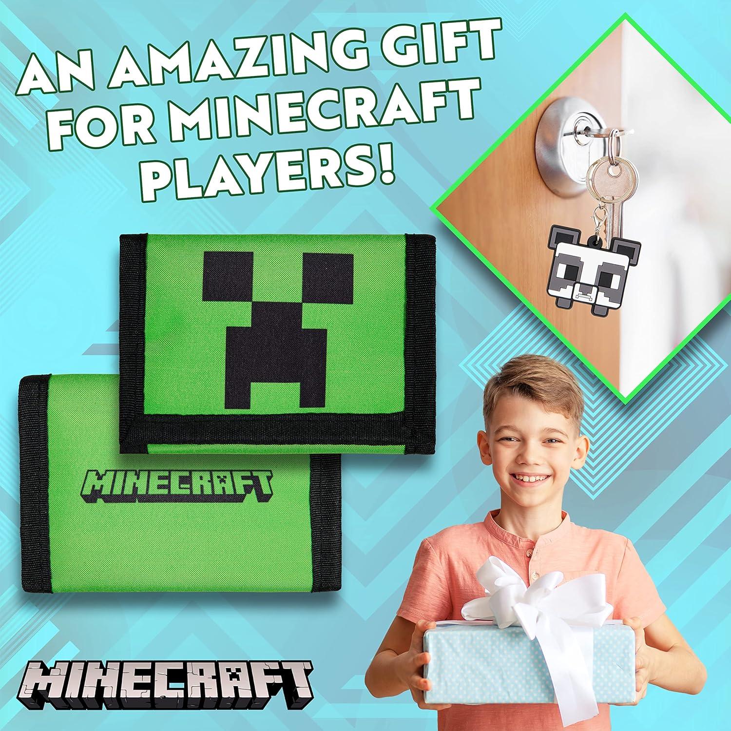 Cartera Minecraft para Niños con Ranuras y Bolsillo Cierre