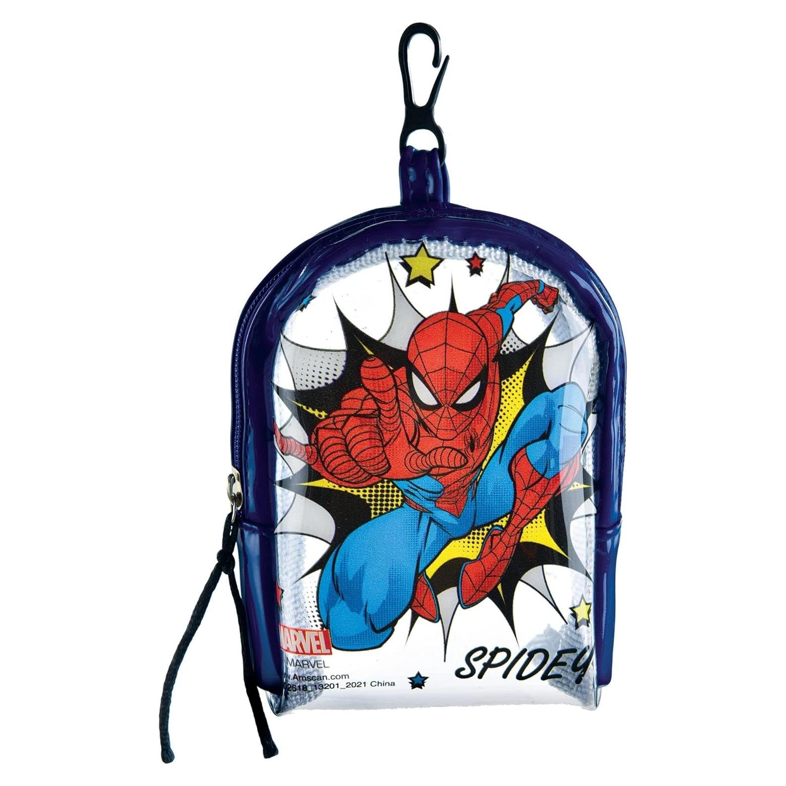 Clip de Mochila Spider-Man Amscan - Transparente 12.7x8.9cm