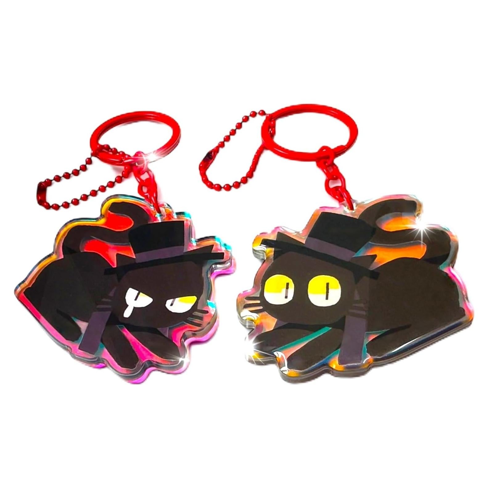 Llavero Acrílico Cat Klein Hecho a Mano 6.35x5.08cm