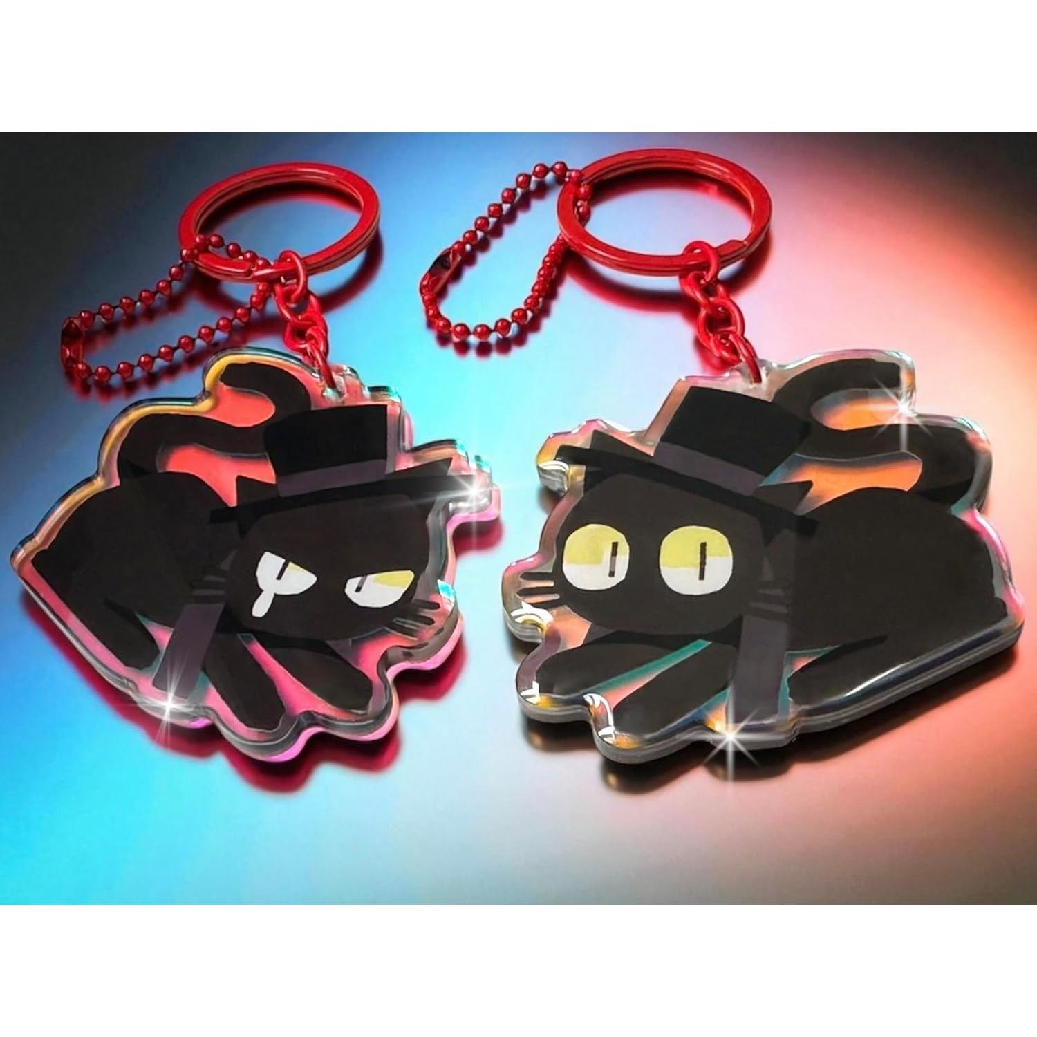 Llavero Acrílico Cat Klein Hecho a Mano 6.35x5.08cm