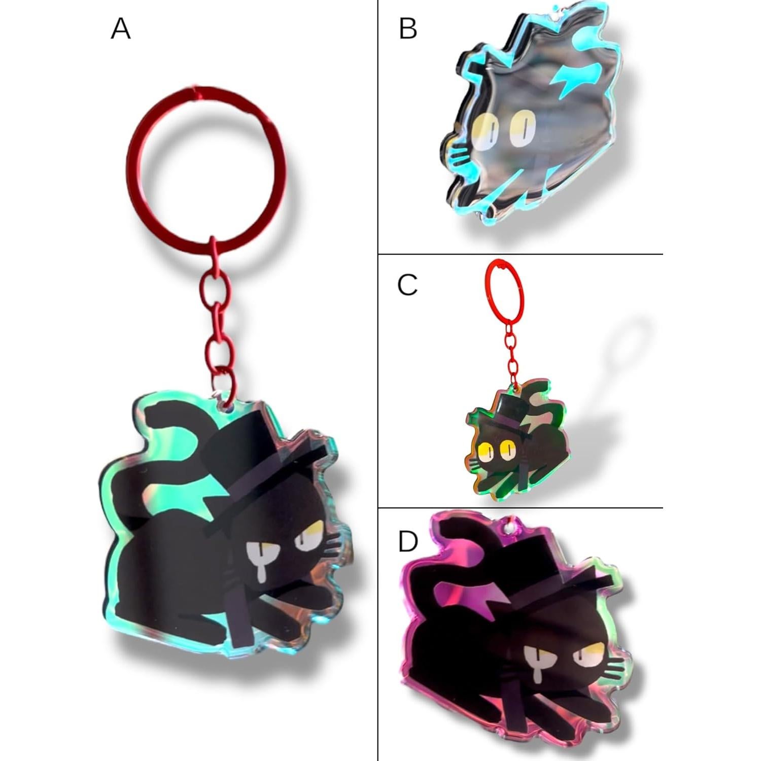 Llavero Acrílico Cat Klein Hecho a Mano 6.35x5.08cm