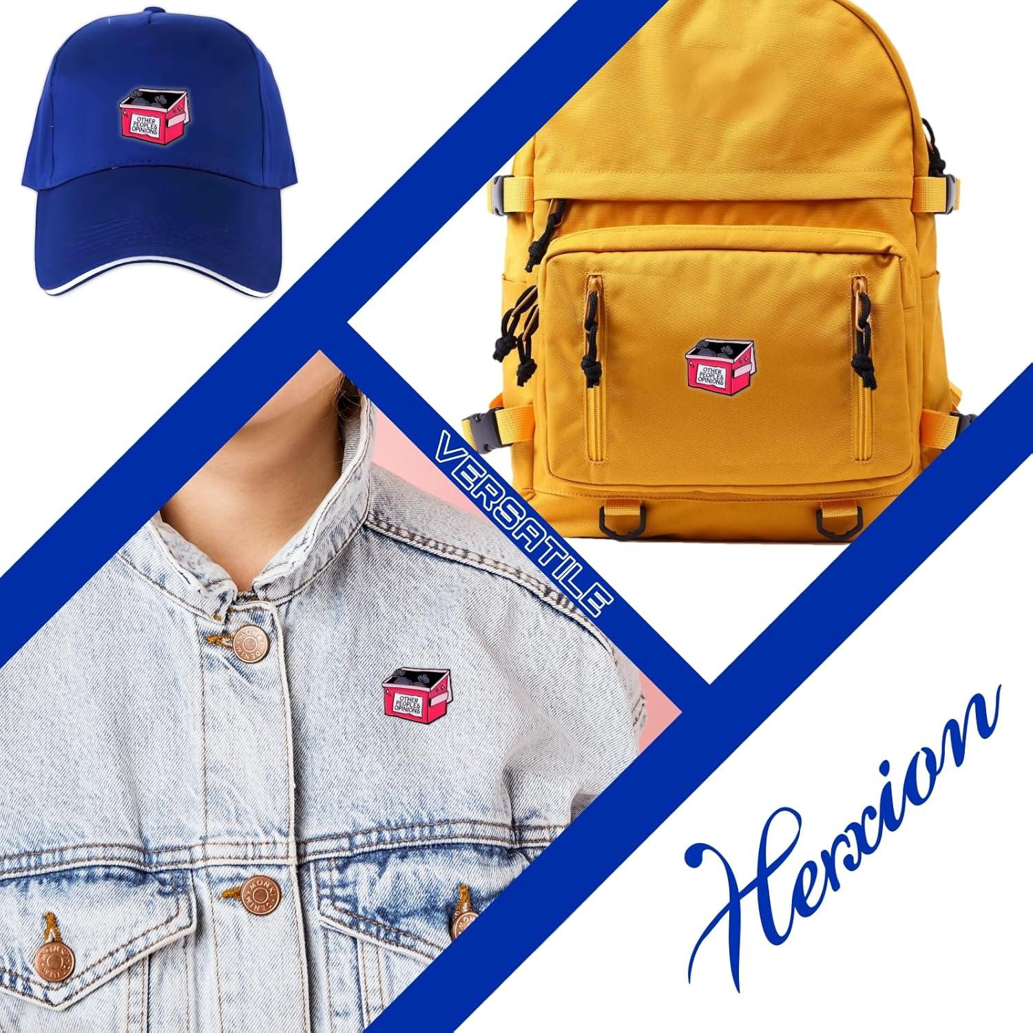 Pins de esmalte Herxion para mochilas y sombreros - Unisex