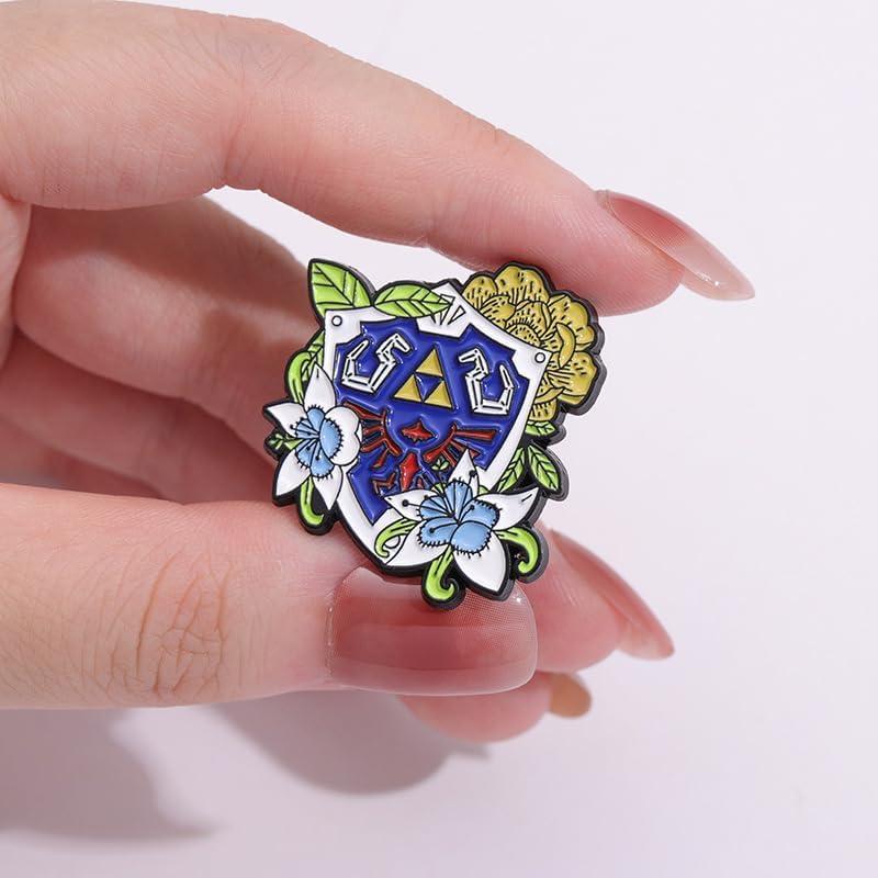 Pins de Esmalte Zelda - Broches Insignias 3x2.7cm
