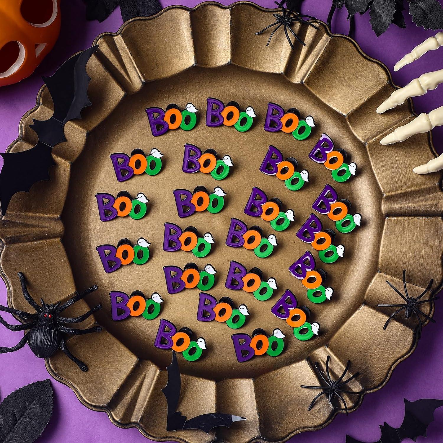 Paquete de 24 Pines de Esmalte Halloween Boo - Fantasmas