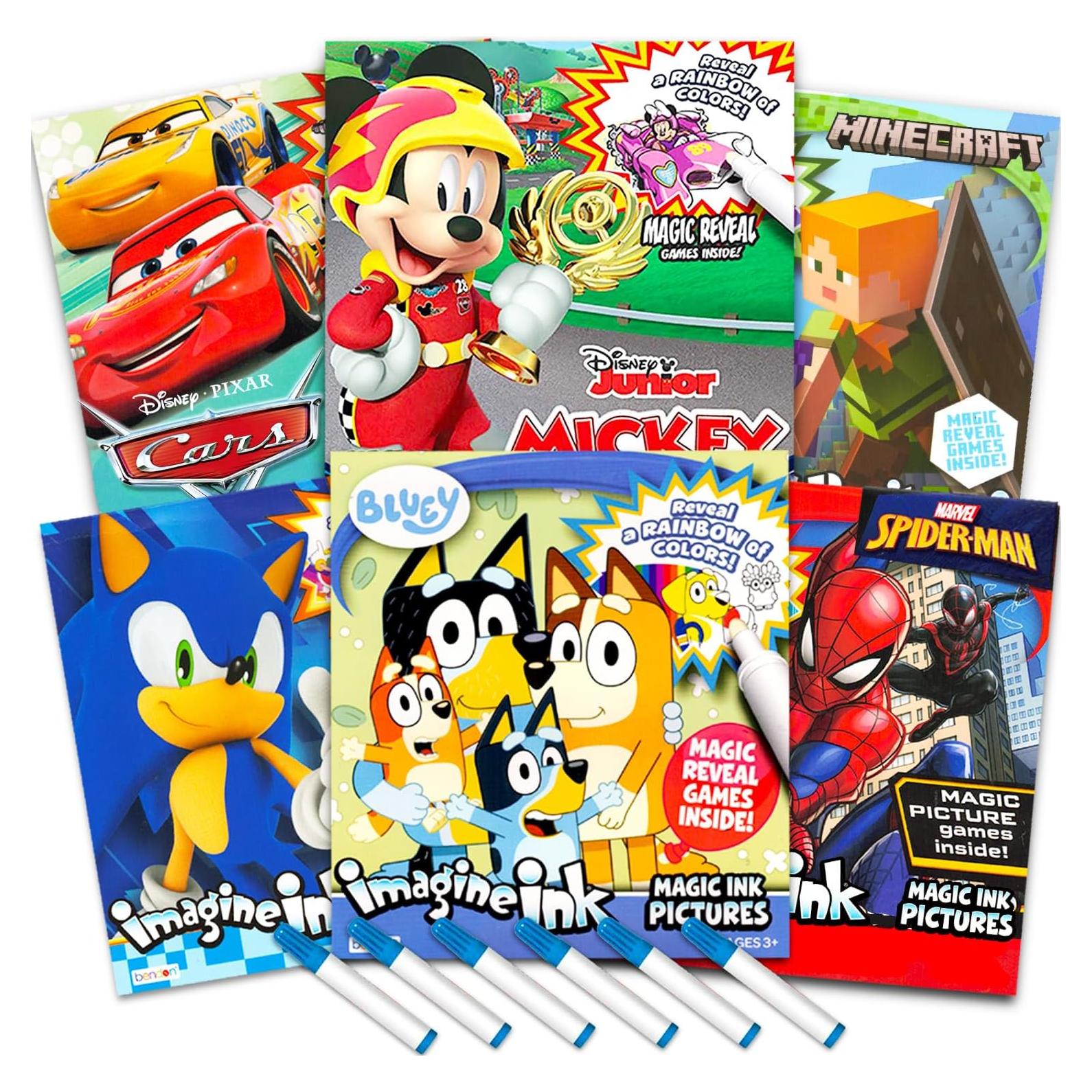 Conjunto de 6 Libros para Colorear Imagine Ink Bendon