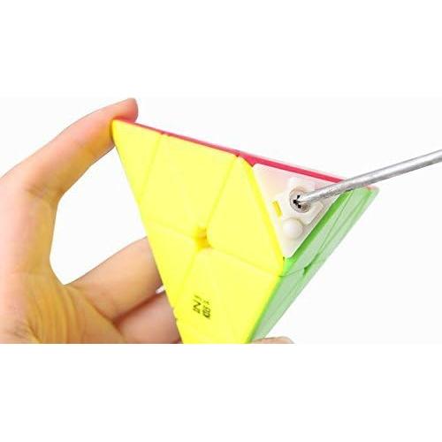 Cubo de Velocidad CuberSpeed QiMing Pirámide Sin Etiquetas 10cm