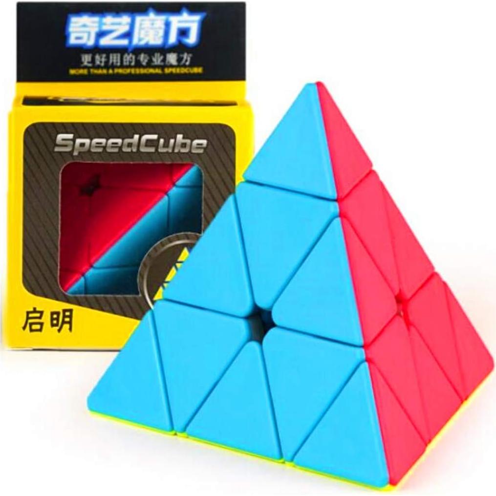Cubo de Velocidad CuberSpeed QiMing Pirámide Sin Etiquetas 10cm