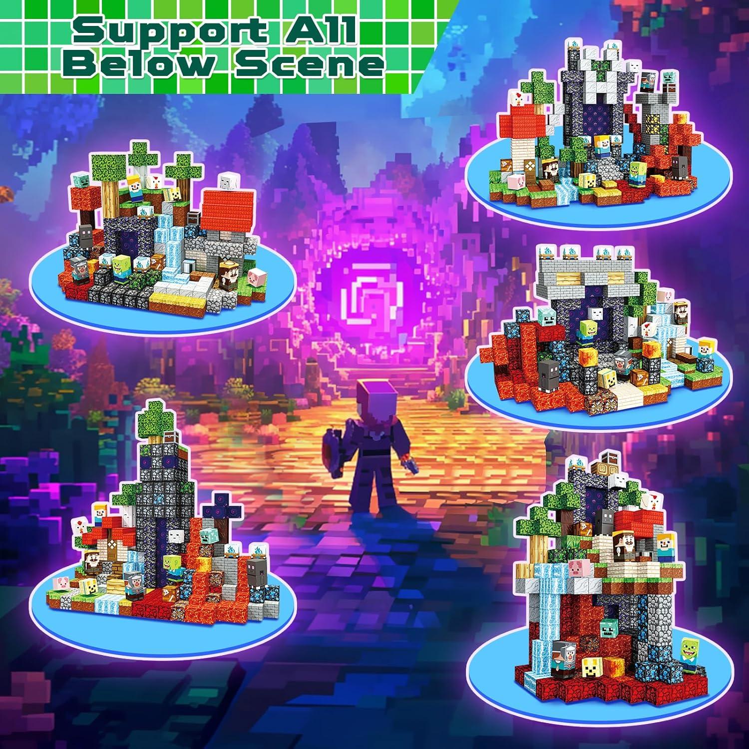 400 PCS Bloques Magnéticos Magneverse T103 para Niños 3-12 Años