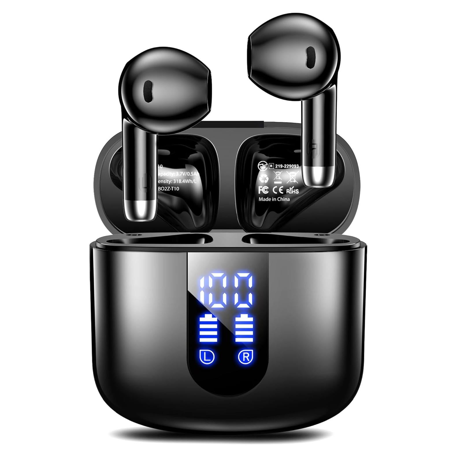 Auriculares Inalámbricos T10 Bluetooth 5.4 con Pantalla LED