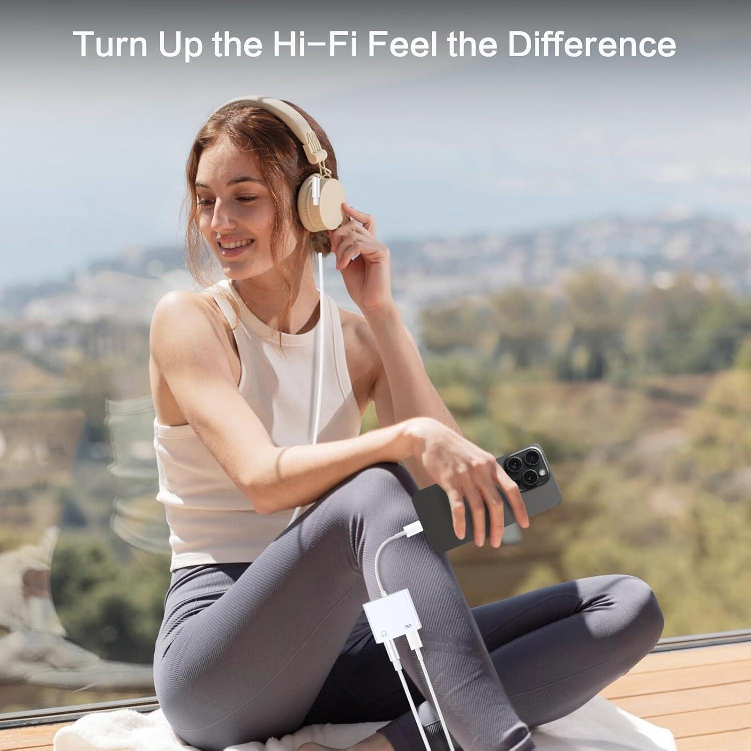 Adaptador de Carga y Audio 2 en 1 Seulliya para iPhone