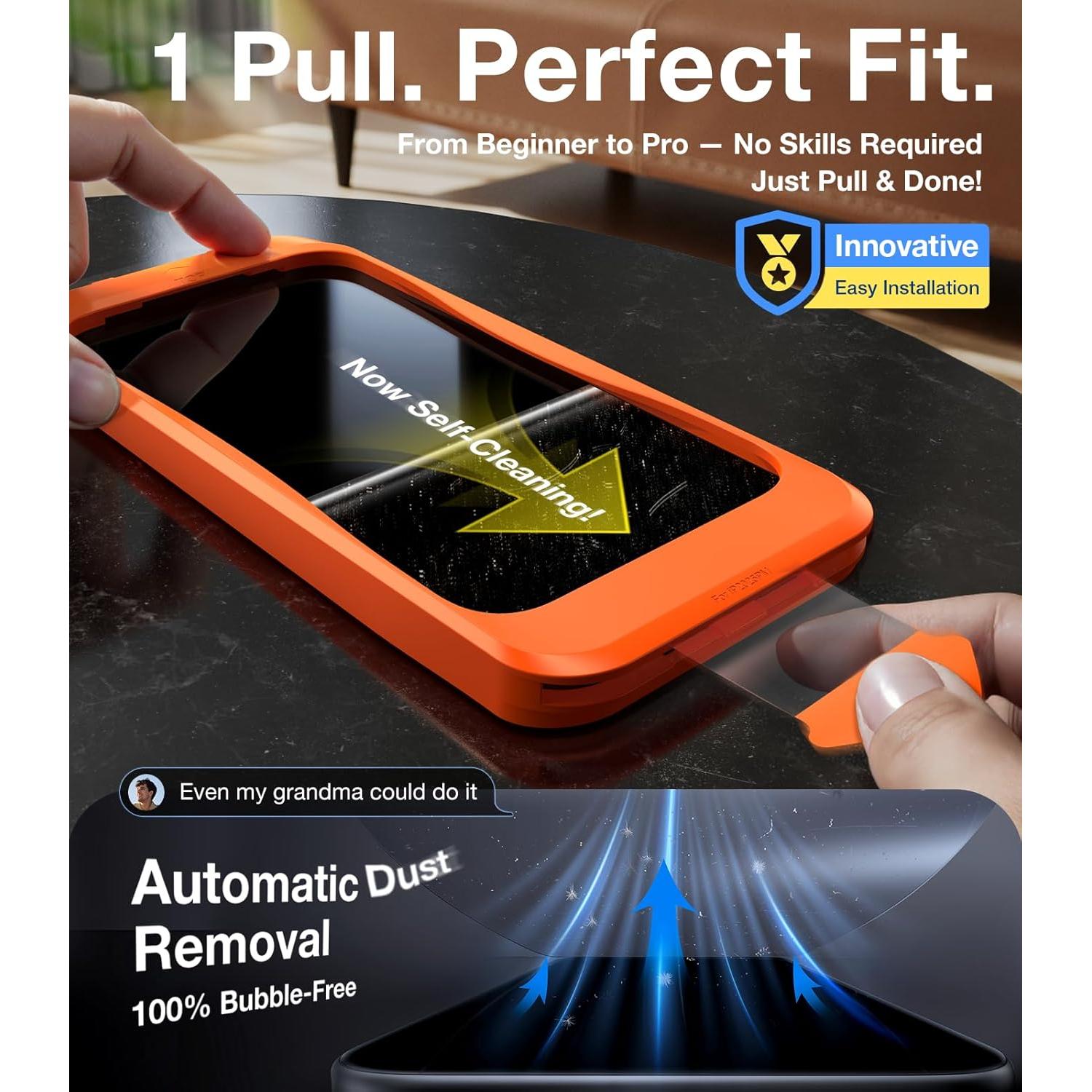 Protector de Pantalla Privado UltraGlass 9H para iPhone 17 Pro Max