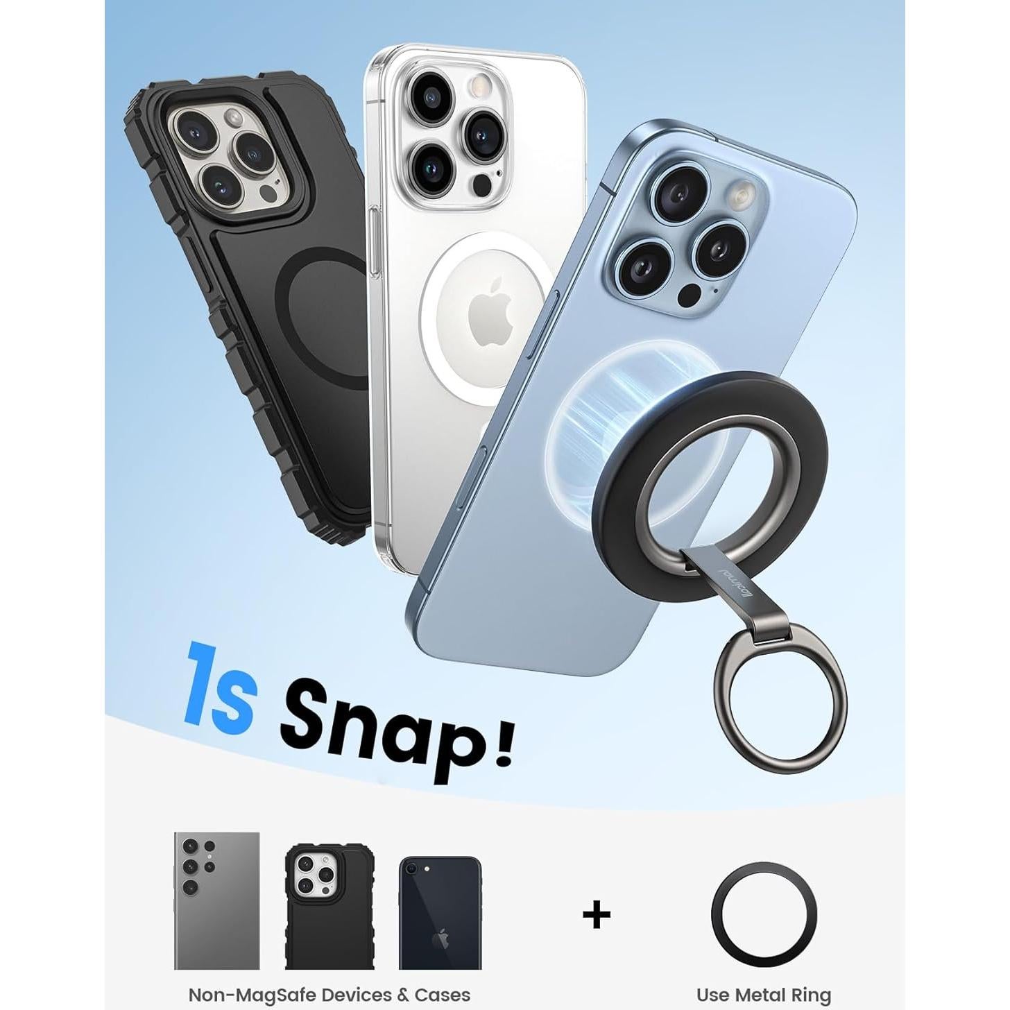 Soporte Magnético Lamicall para Teléfono MagSafe - Doble Bisagra