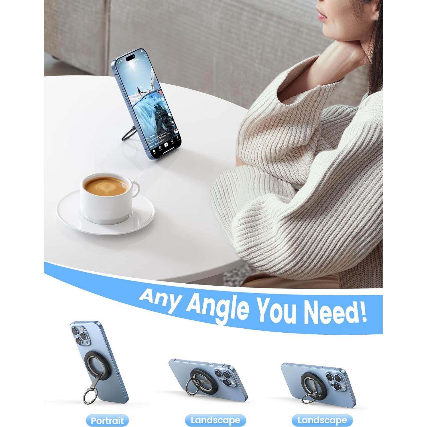 Soporte Magnético Lamicall para Teléfono MagSafe - Doble Bisagra