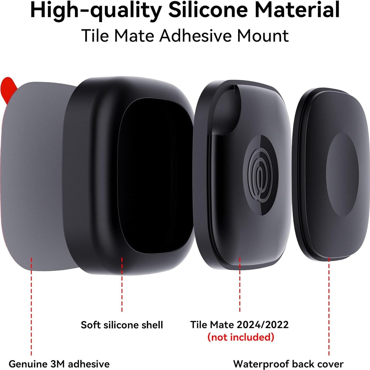 Funda Silicona Impermeable para Tile Mate 2024/2022 - 4 Unidades