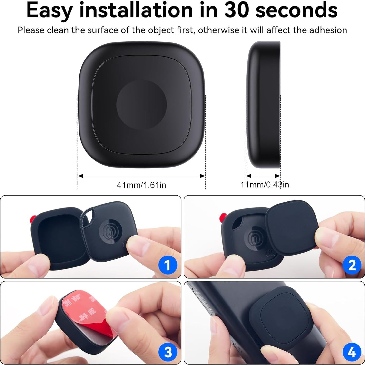 Funda Silicona Impermeable para Tile Mate 2024/2022 - 4 Unidades