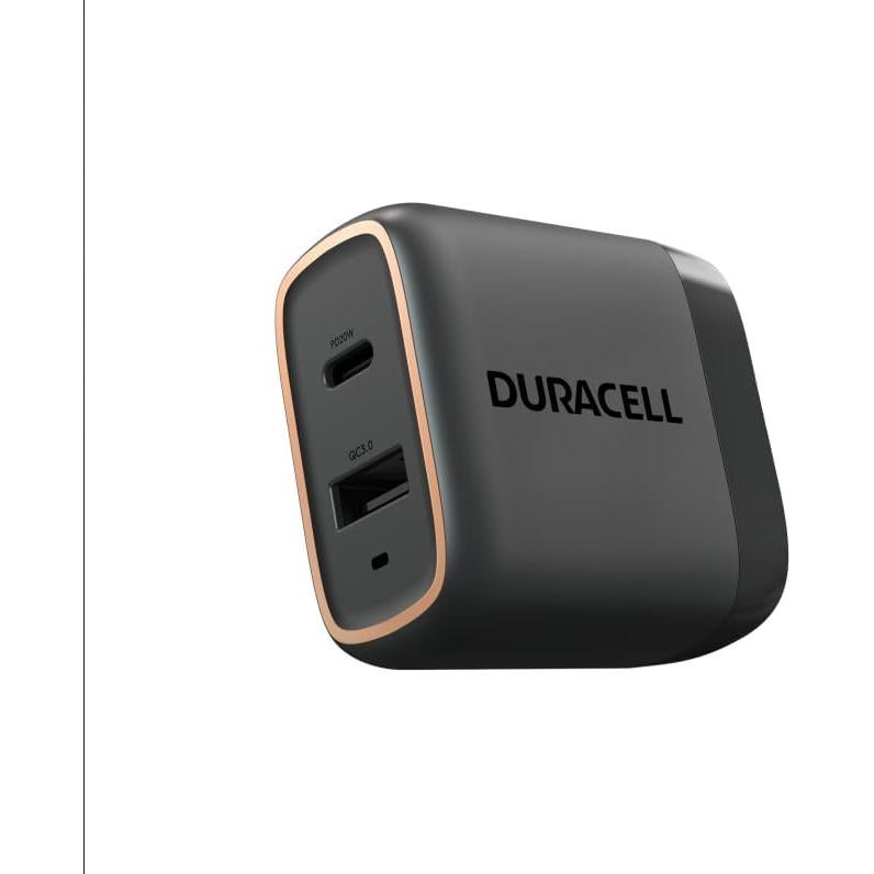 Cargador de Pared Plegable Duracell 38W USB-A y USB-C