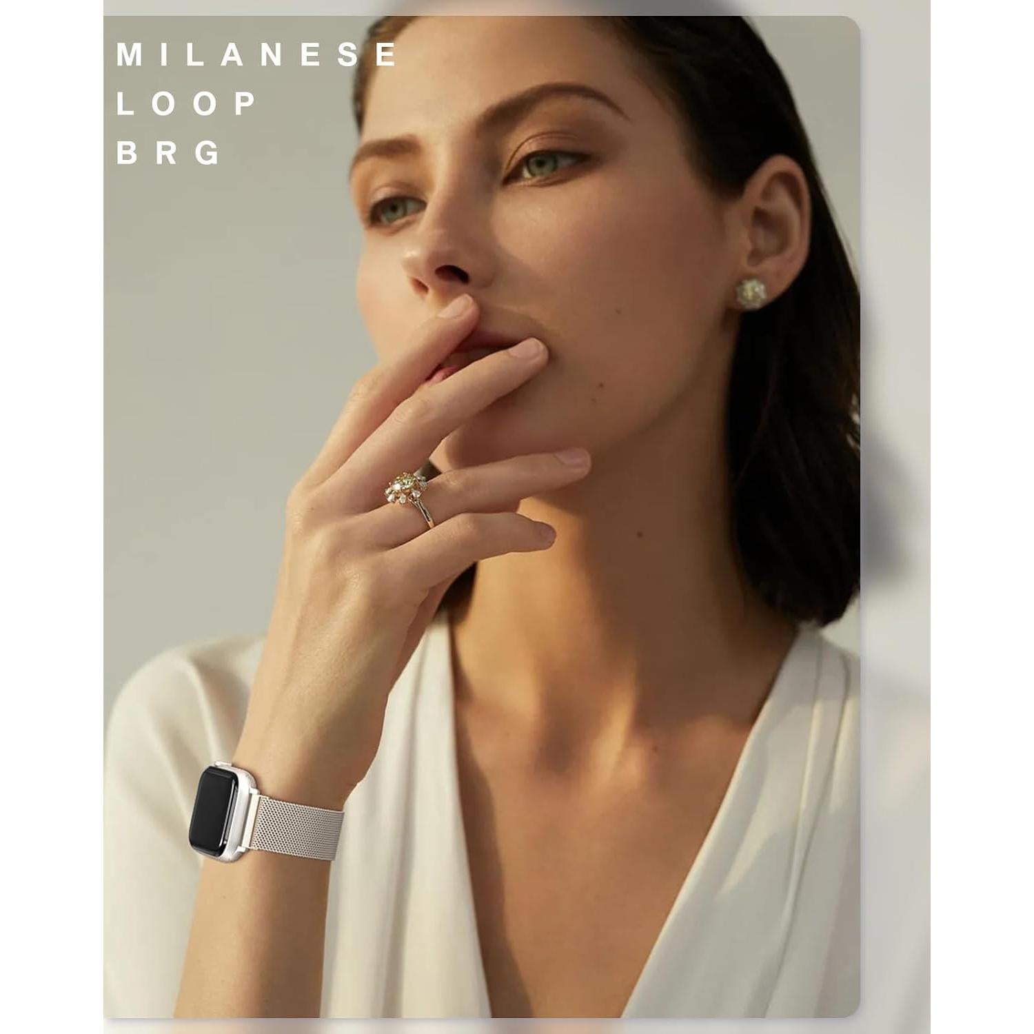 Banda de Acero Inoxidable BRG para Apple Watch 38-49mm