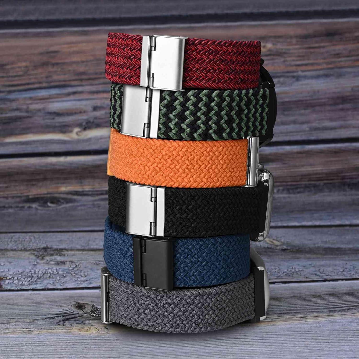 Correa de Reloj Nylon Tramada WOCCI 22mm Negro Ajustable