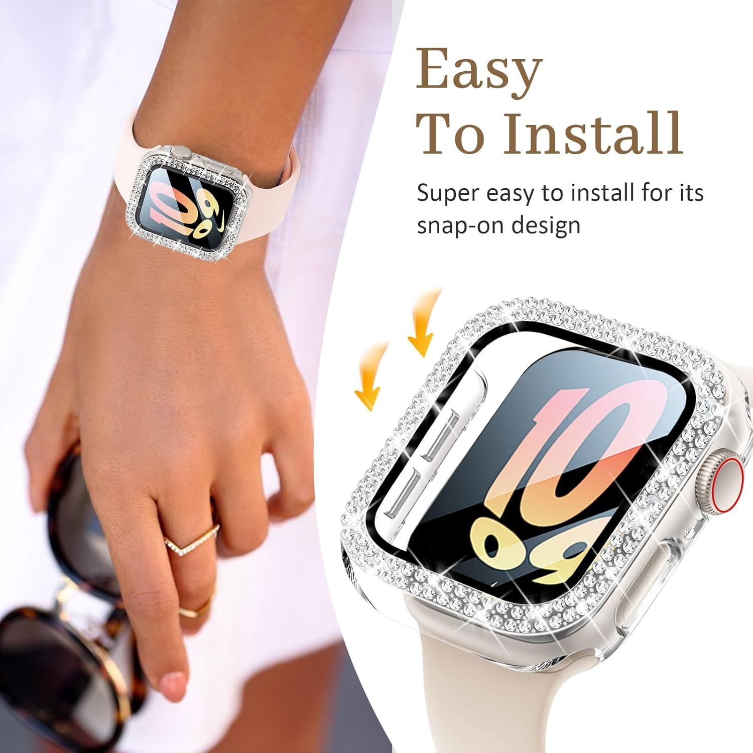 Funda Brillante Newlibery para Apple Watch 40mm con Protector HD