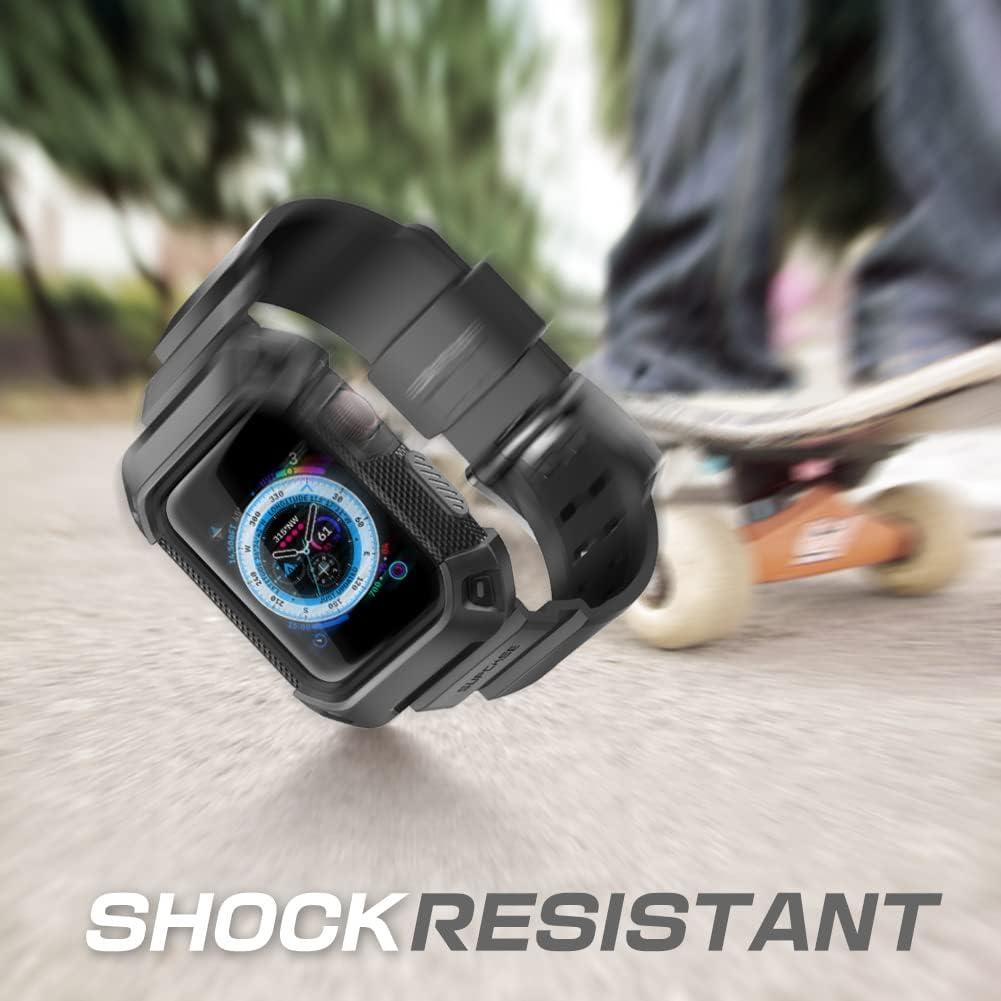 Funda SUPCASE para Apple Watch 9/8/7/6/SE/5/4 45mm Negro