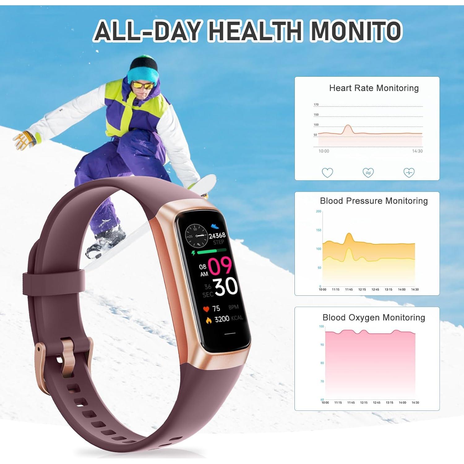 Rastreador de Fitness Moremore con Pantalla AMOLED 1.1"