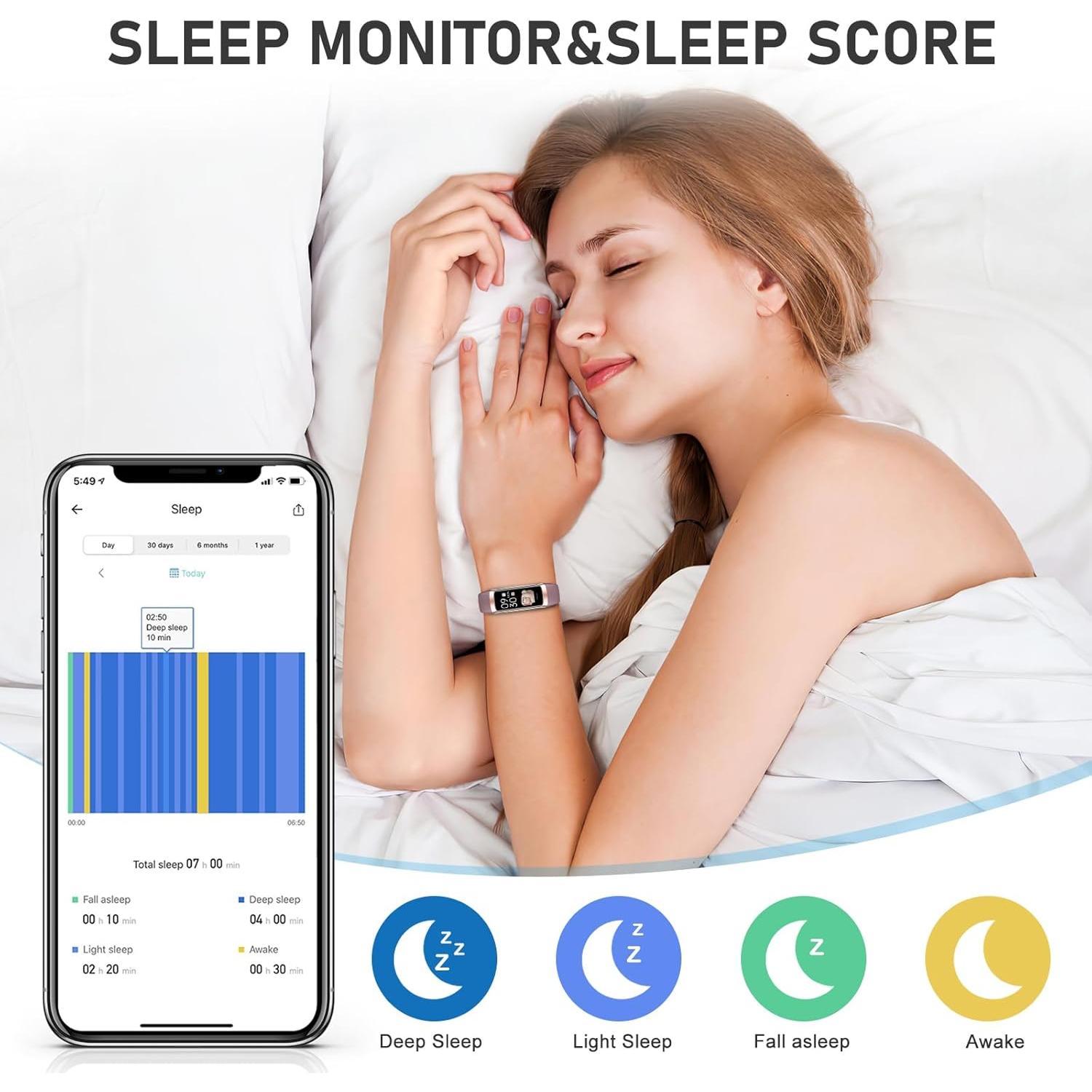 Rastreador de Fitness Moremore con Pantalla AMOLED 1.1"
