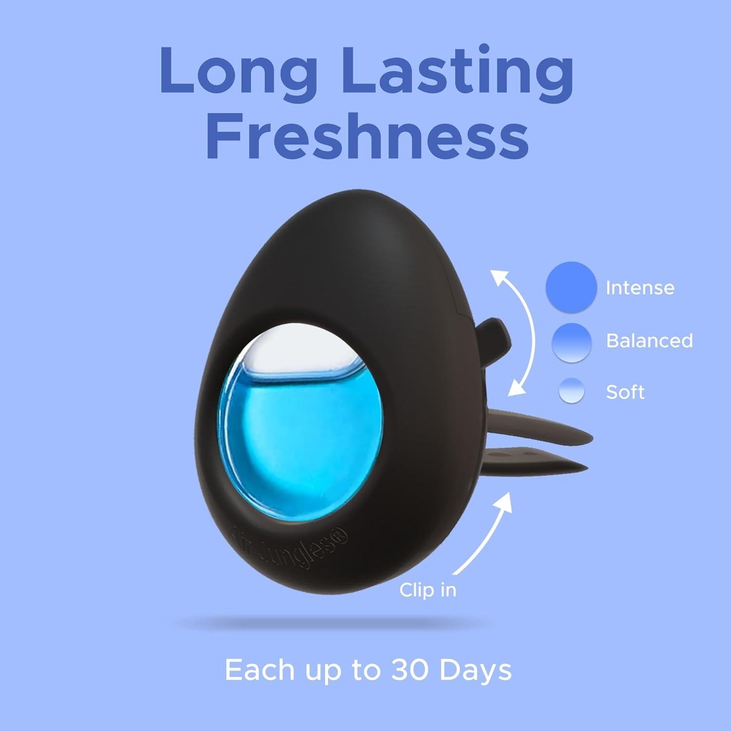 Ambientador de Aire para Auto Air Jungles Clip Ventilación 3 Pzs