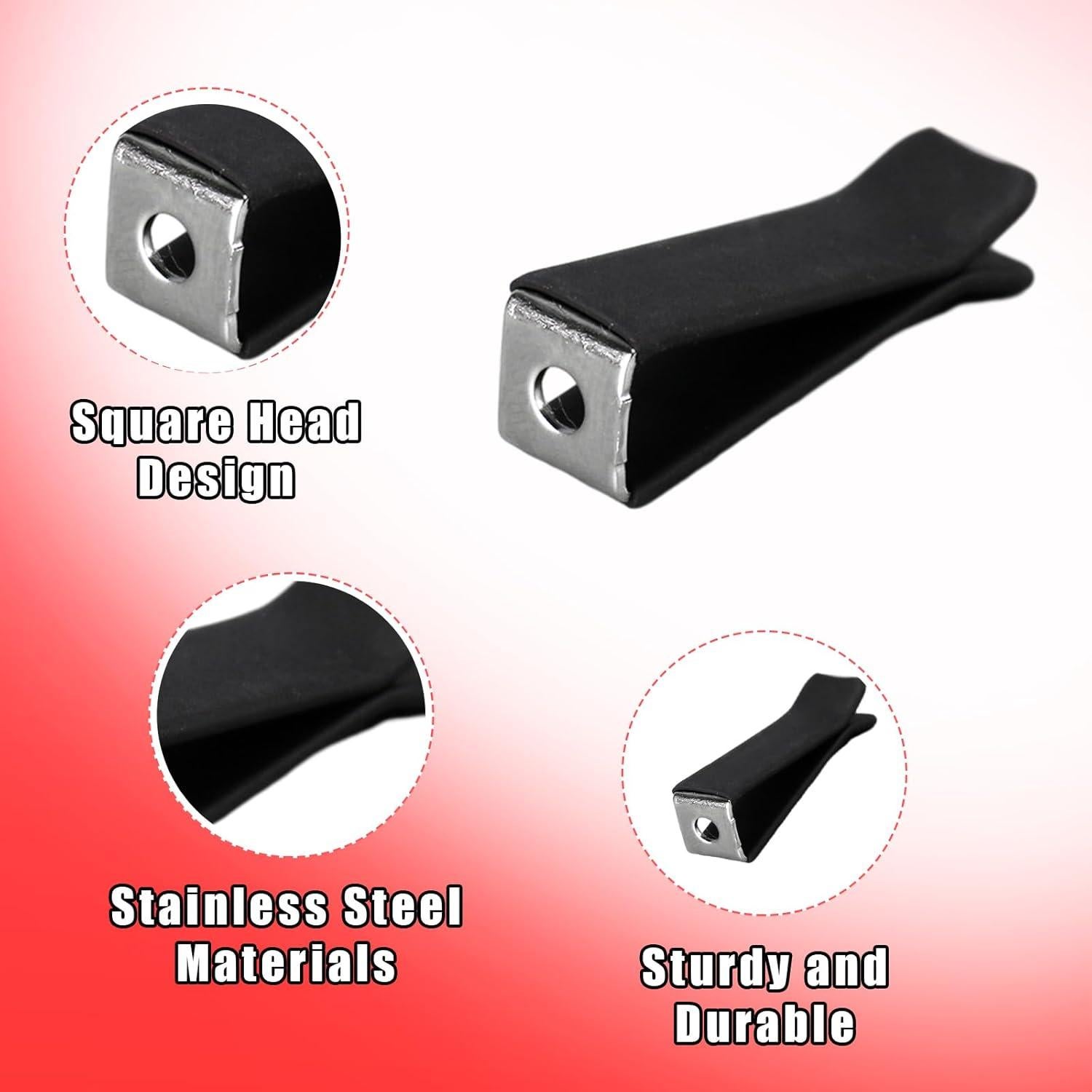 Clips de Ventilación de Aire Augeny 25 PCS Universal Negro