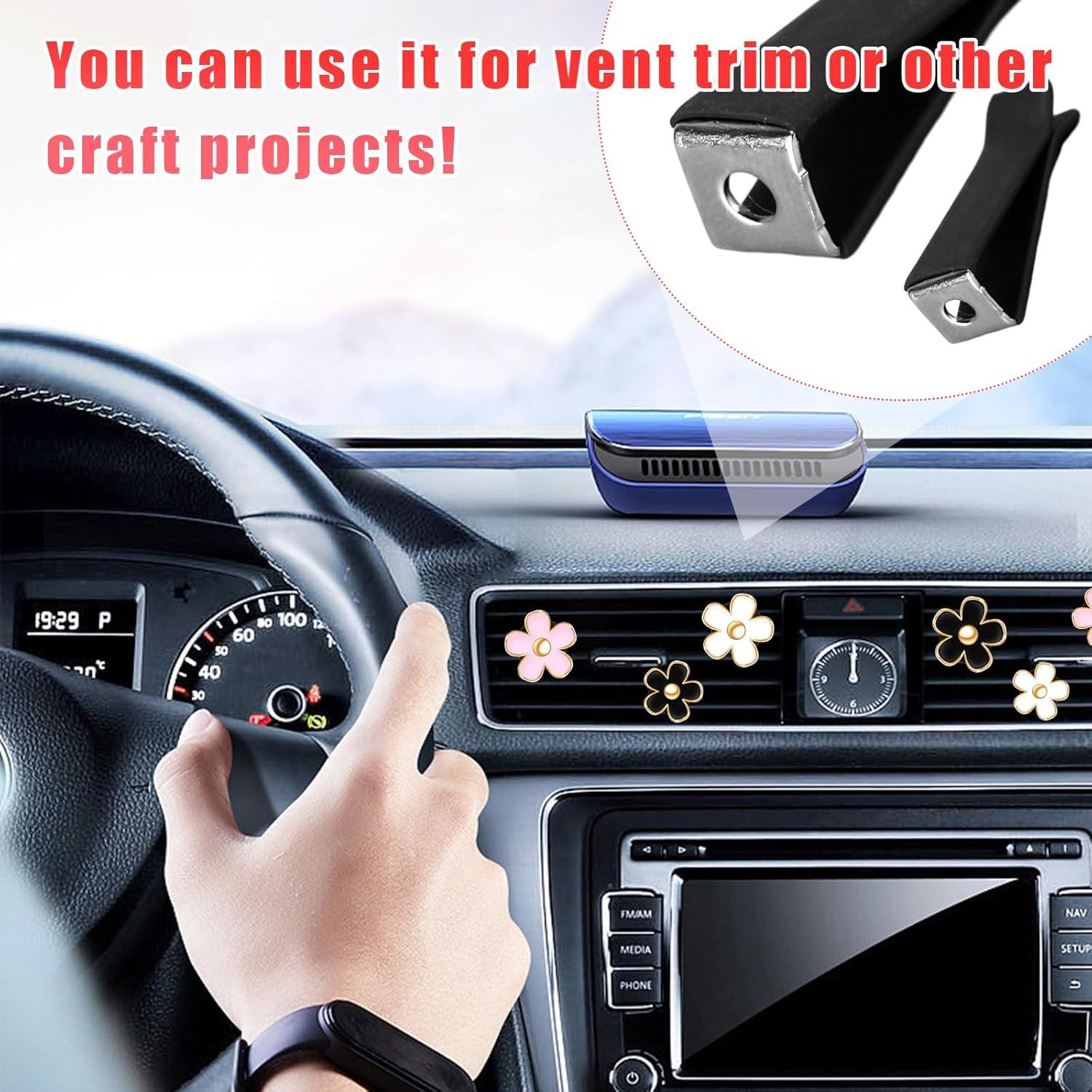 Clips de Ventilación de Aire Augeny 25 PCS Universal Negro