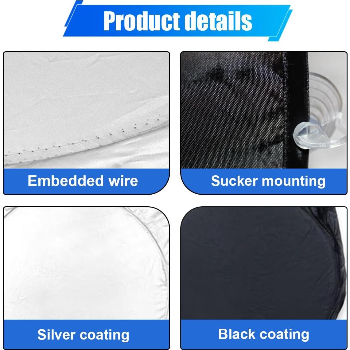 Protector Solar Parabrisas Coche DUSCOKE 6 Piezas UV