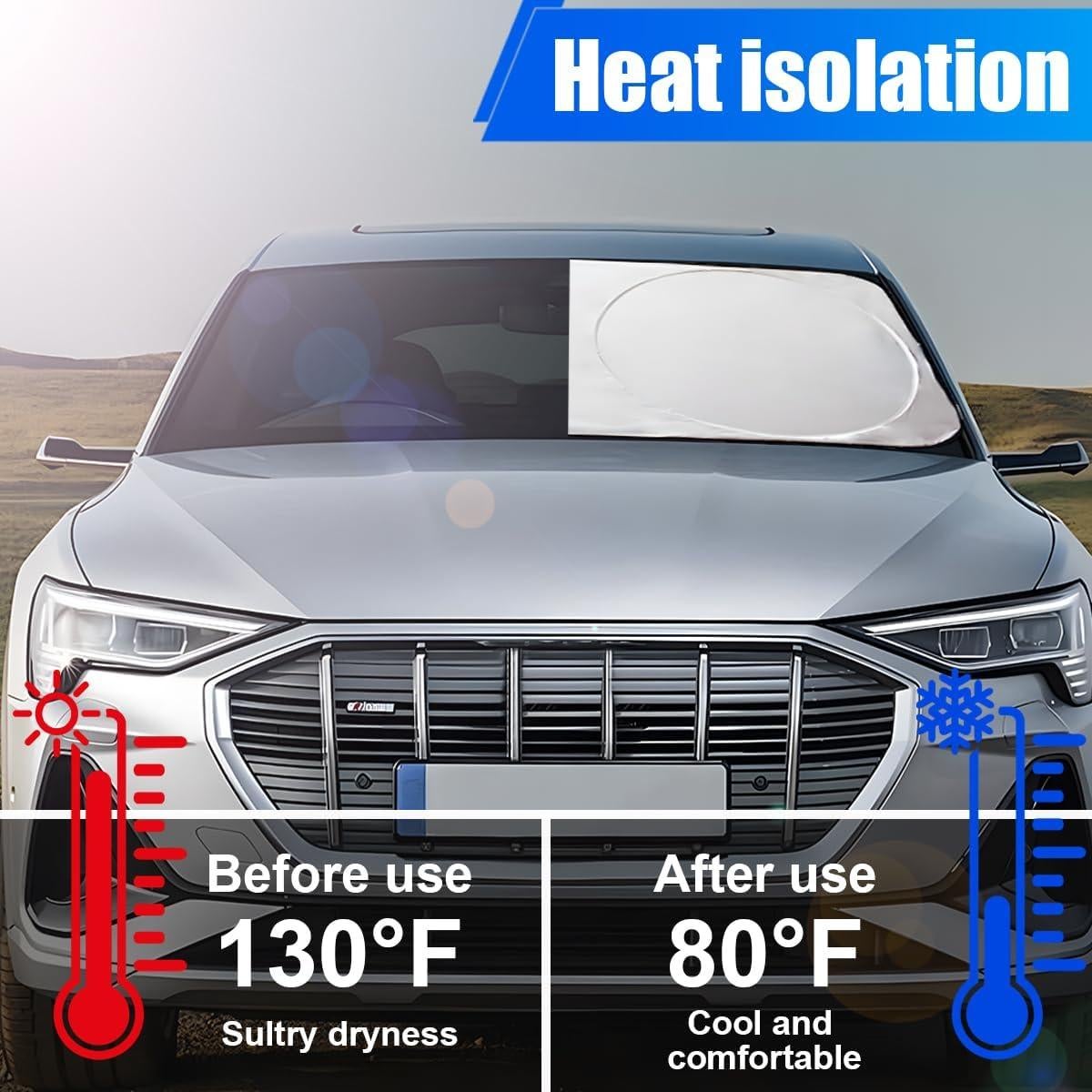 Protector Solar Parabrisas Coche DUSCOKE 6 Piezas UV