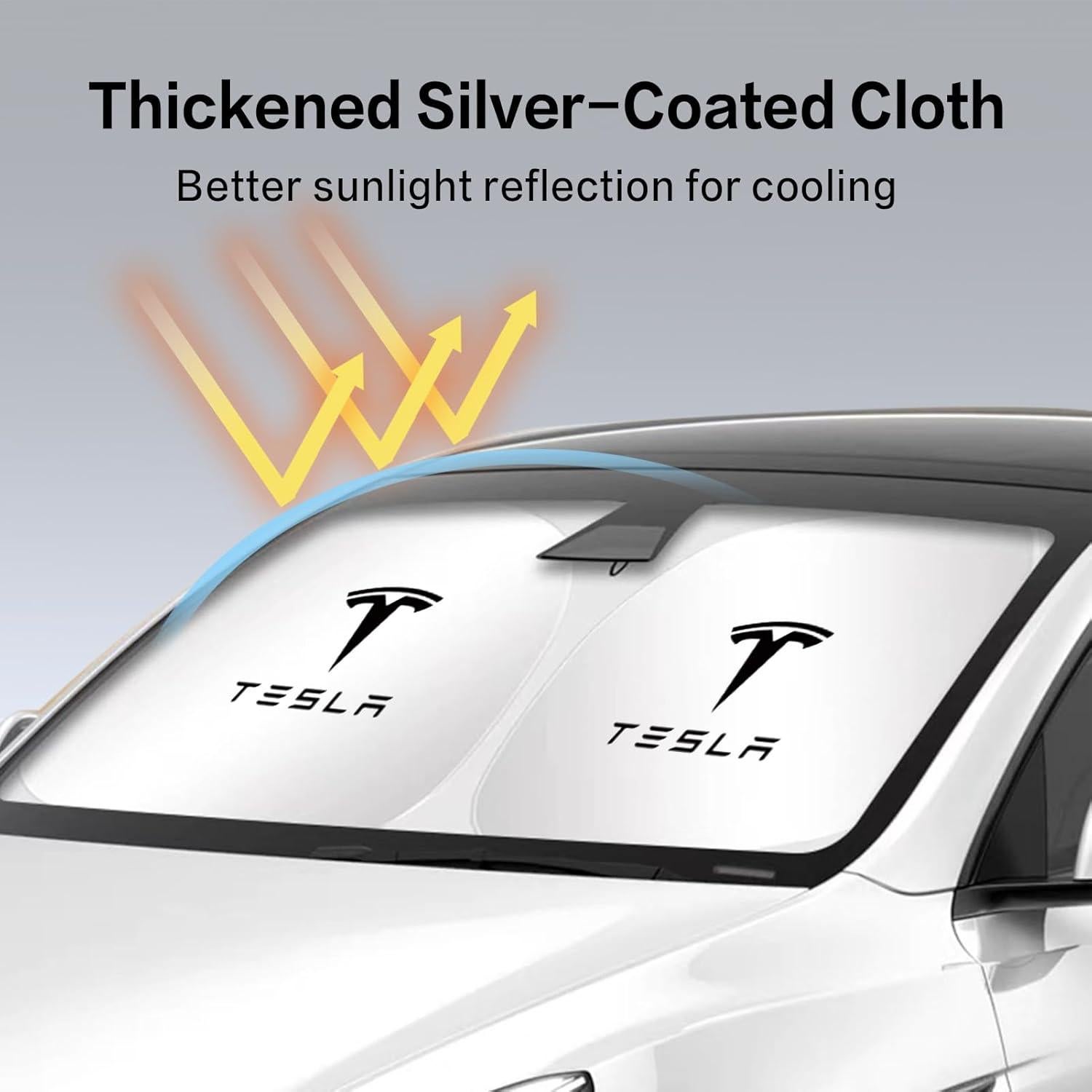Protector Solar 300T YOYGAG para Tesla Model Y y 3 Negro