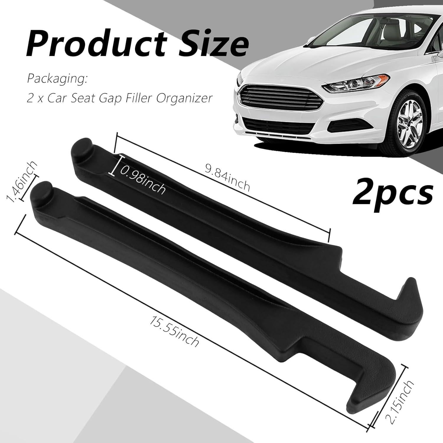 Relleno Organizador Espacio Asientos Coche VKQTS 39.5x5.5cm 2PCS