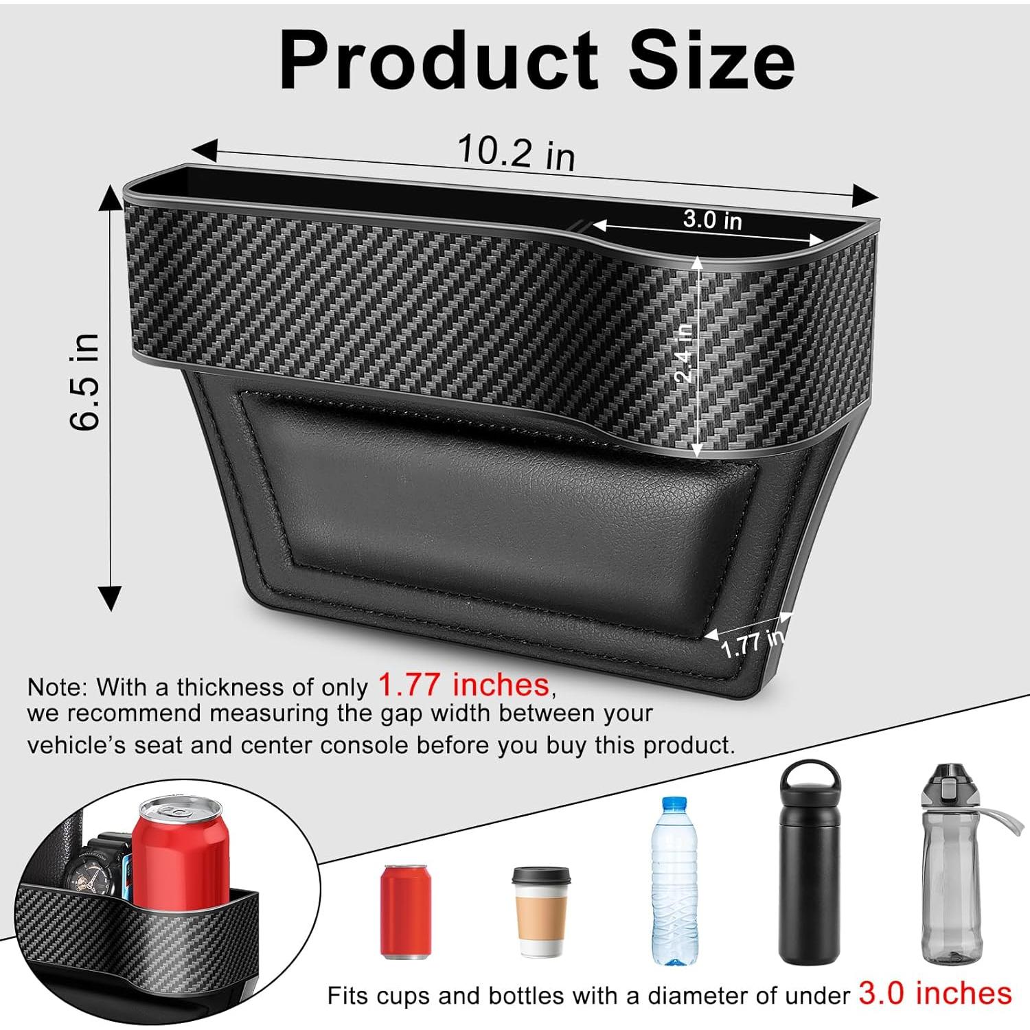 Organizador de Relleno de Espacio entre Asientos LEYACS Negro