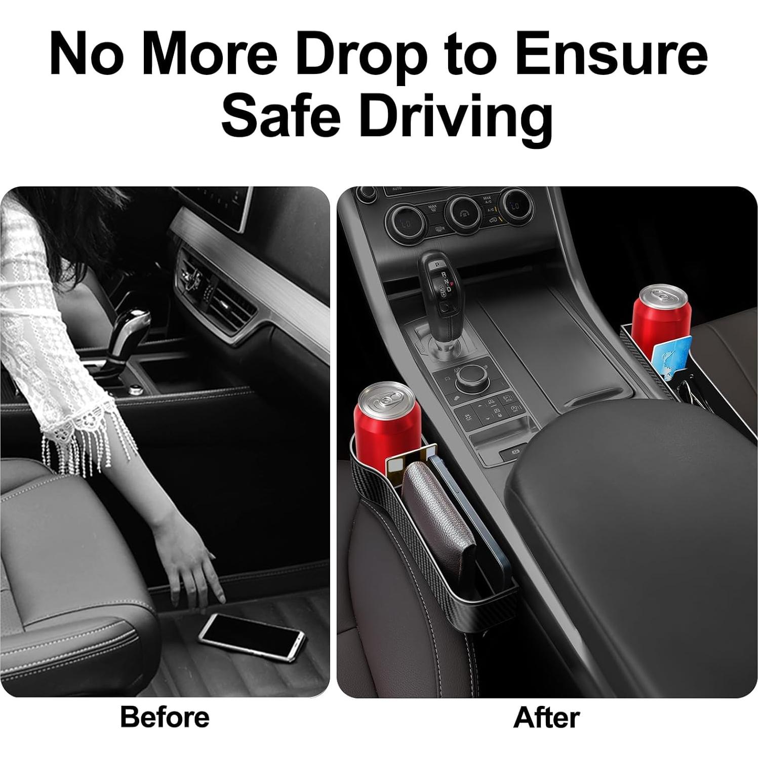 Organizador de Relleno de Espacio entre Asientos LEYACS Negro