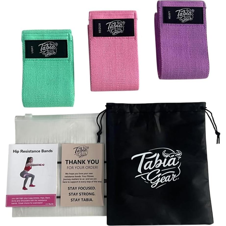 Set de 3 Bandas de Resistencia Tabia Gear - Antideslizantes