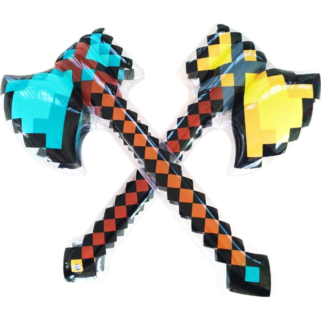 Set de 6 Espadas y Hachas Inflables ShaqMars para Niños