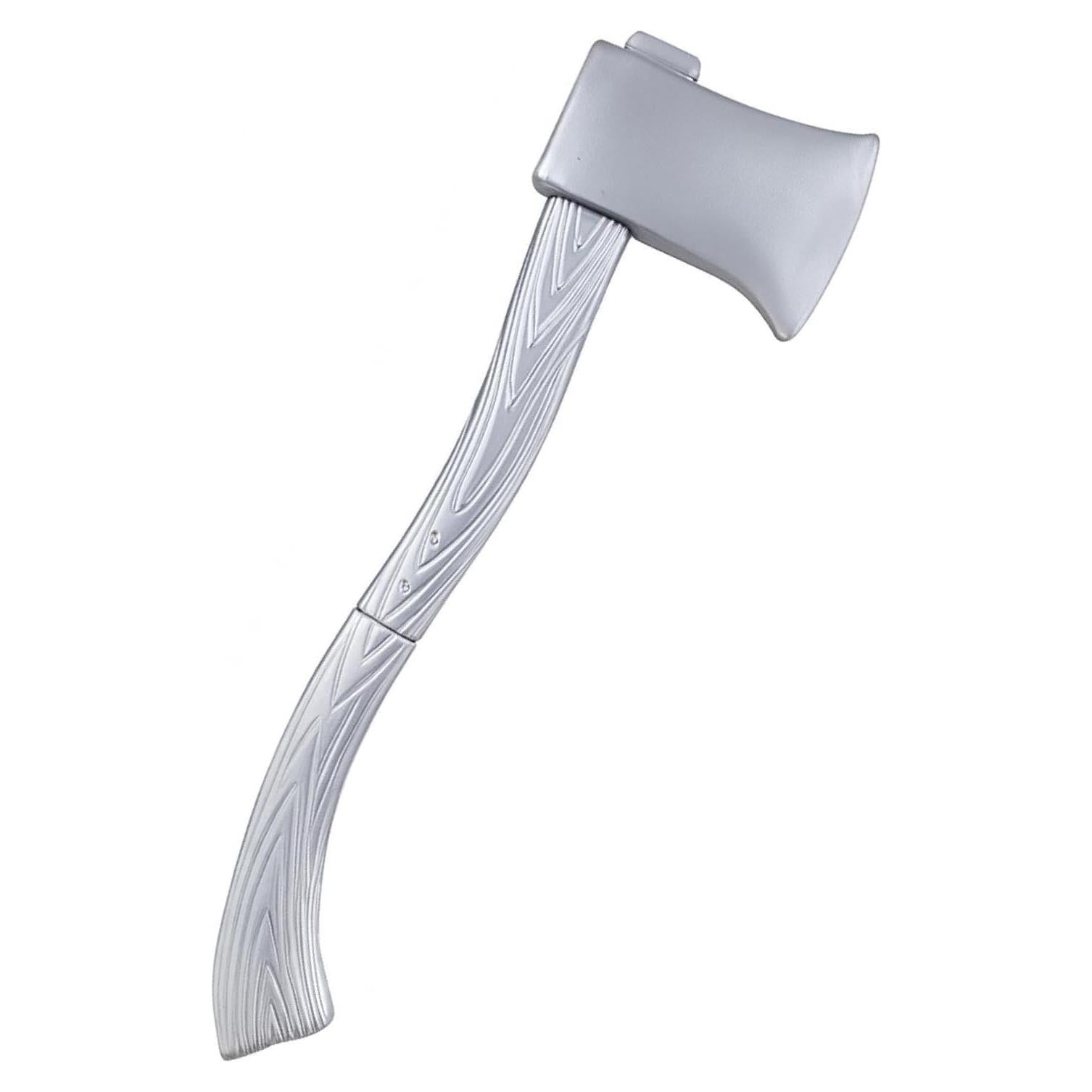 Hacha de Disfraz Falsa Buweeo Plateada 60 cm Halloween