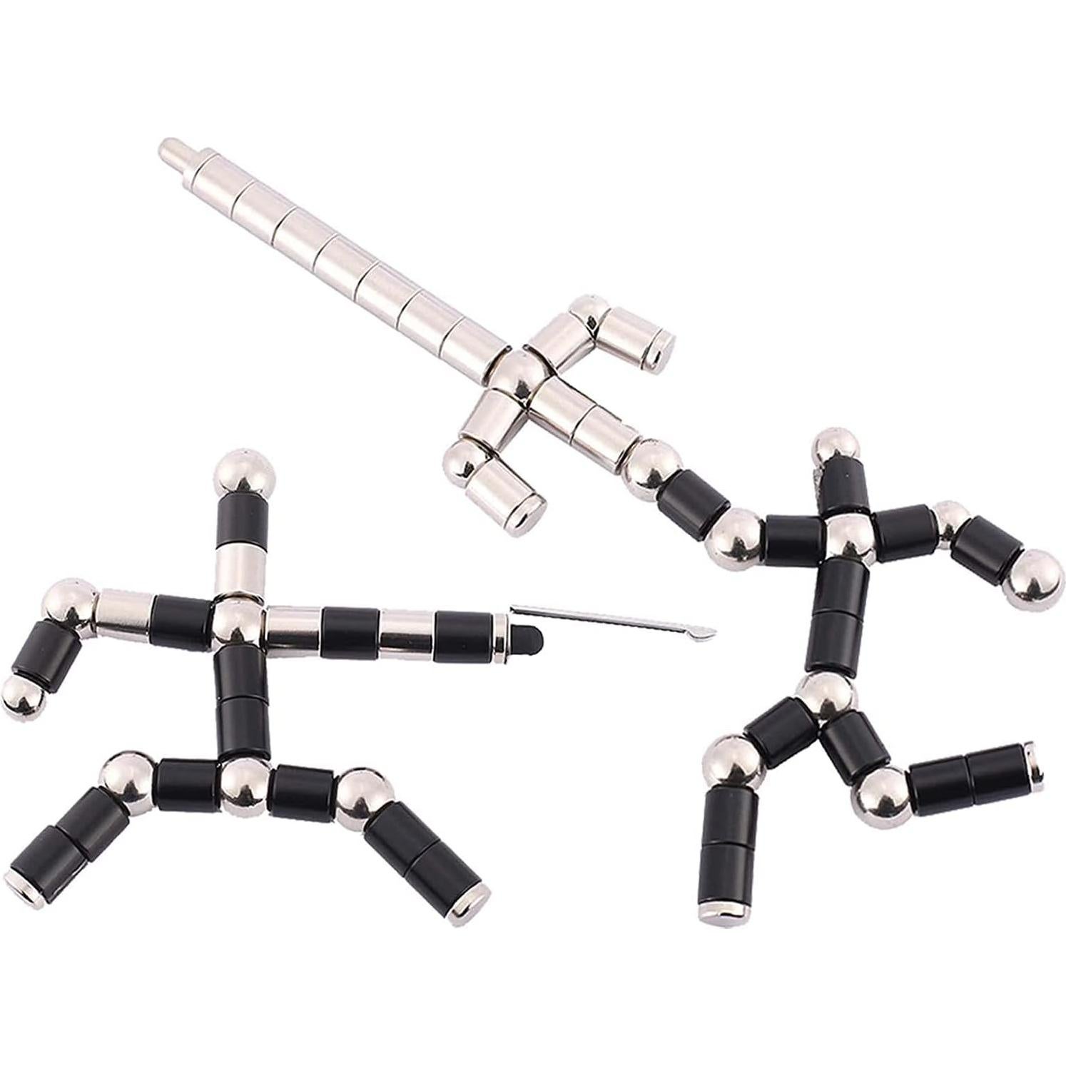 Bolígrafo Antiestrés Magnético Wercow Rojo Juguete Multifuncional