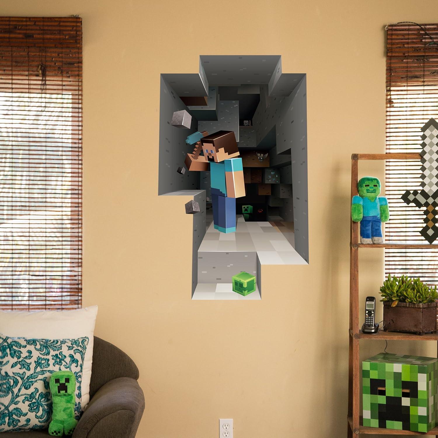 Juego de Calcomanías de Pared JINX Minecraft 2-Pack