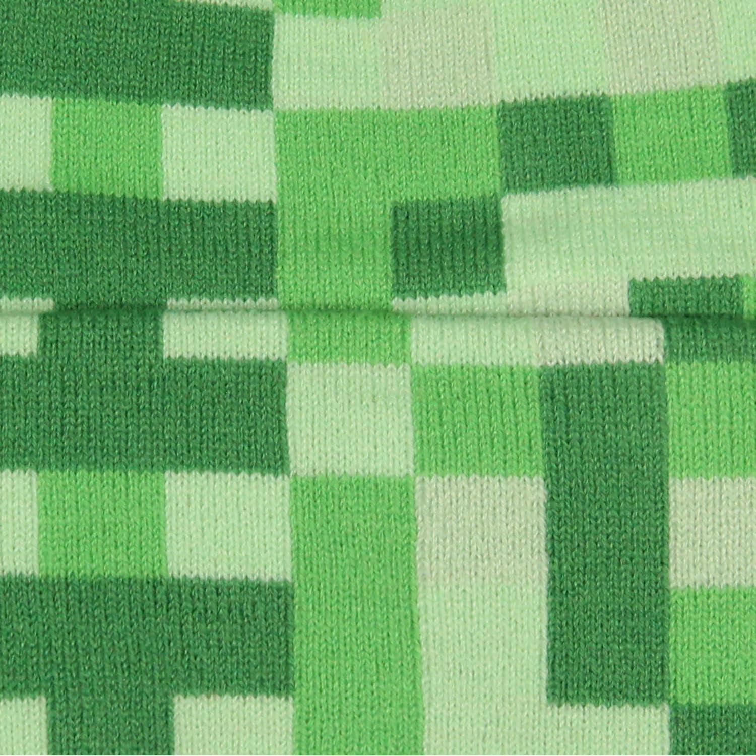 Gorro de Invierno Minecraft Bioworld con Cara de Creeper Verde OSFM