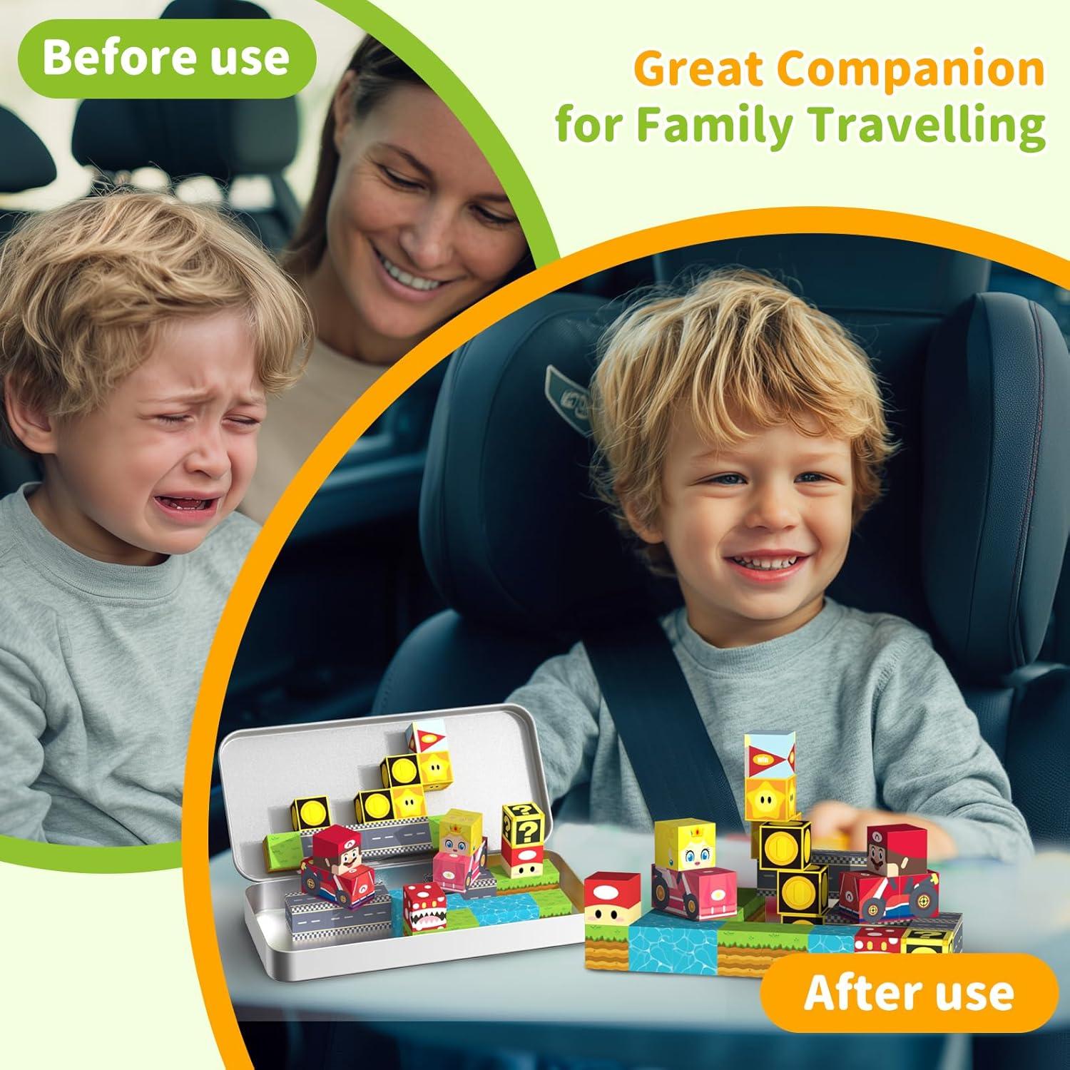 Bloques Magnéticos TinyTrek 35 PCS Juguetes STEM 3+ Años