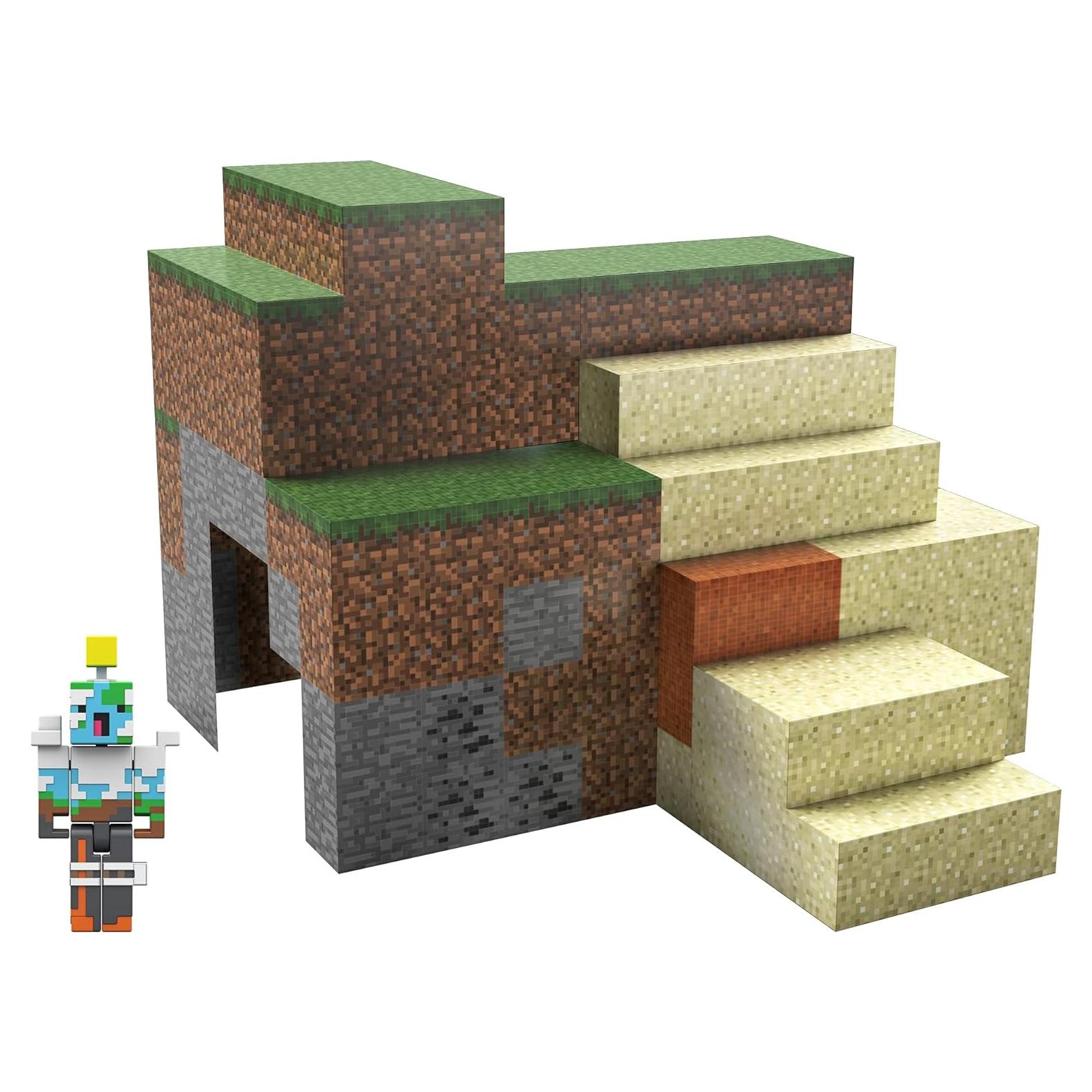 Juego de Construcción Minecraft Mattel con Figuras y Bloques