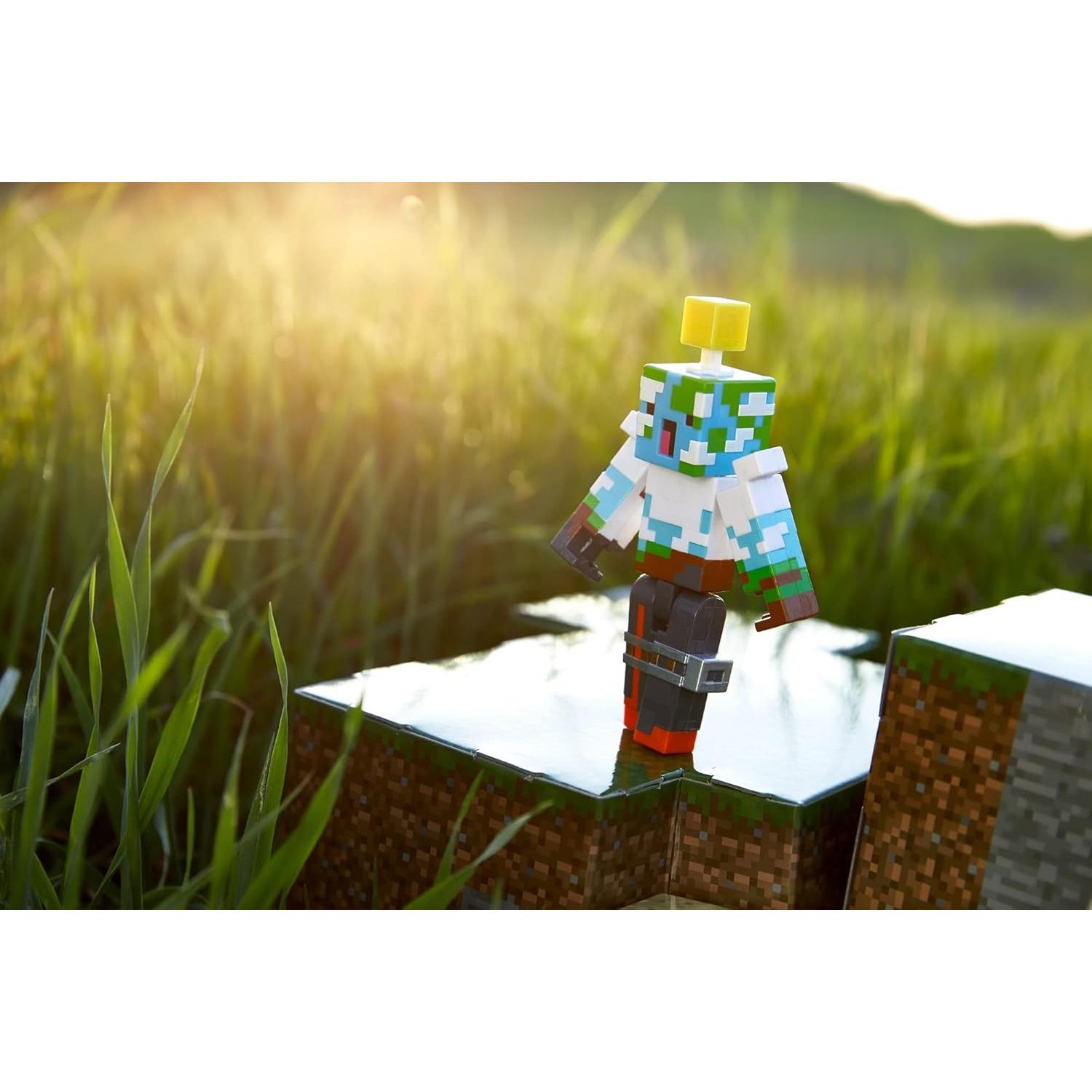 Juego de Construcción Minecraft Mattel con Figuras y Bloques