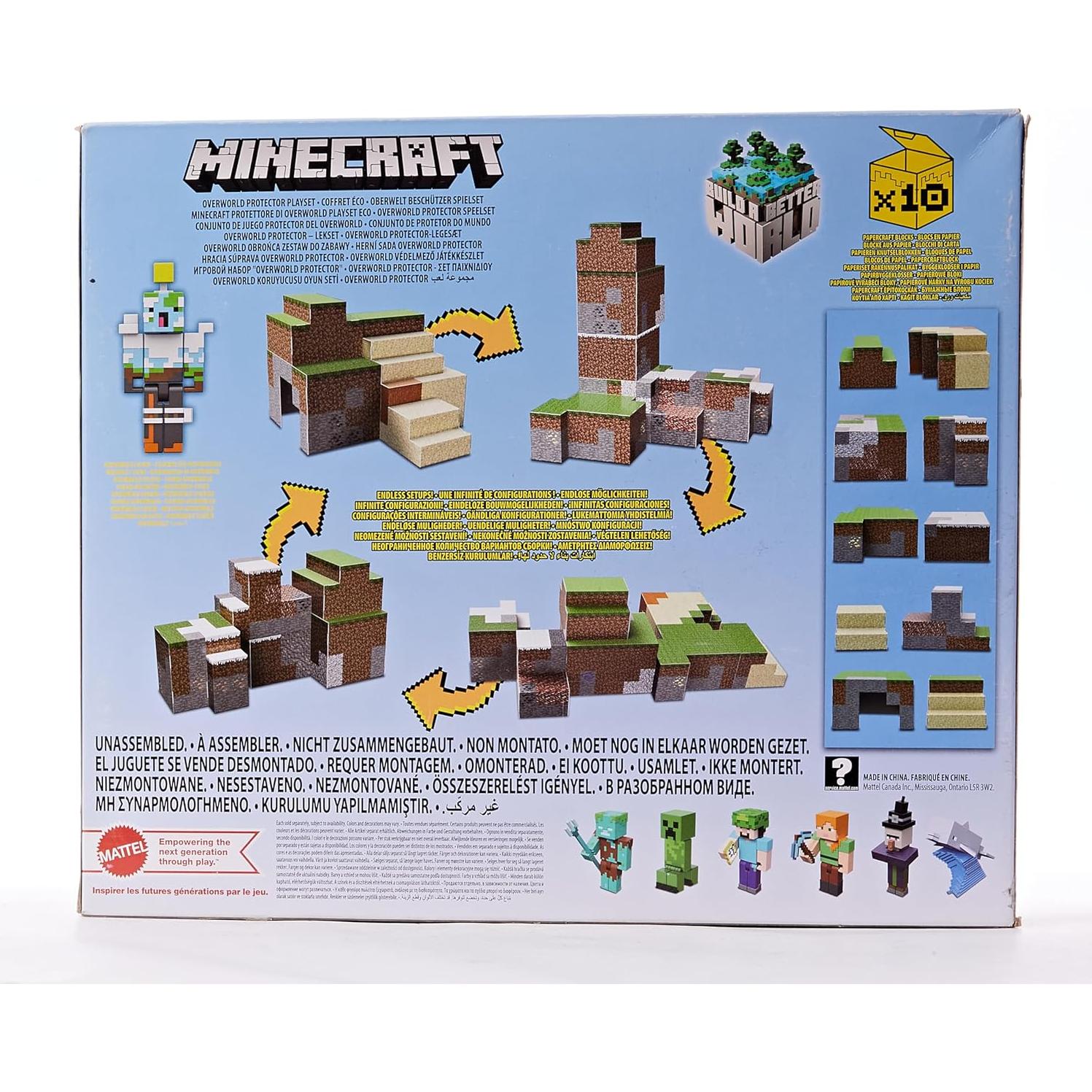 Juego de Construcción Minecraft Mattel con Figuras y Bloques